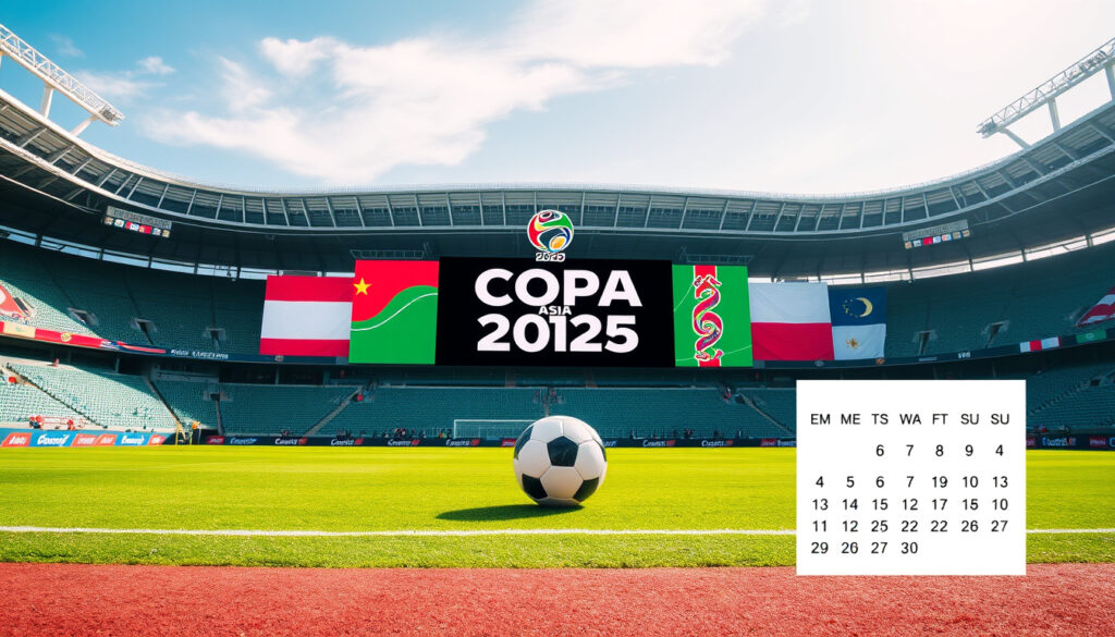 Calendario Copa Asia 2025: fechas, sedes y partidos | Guía completa